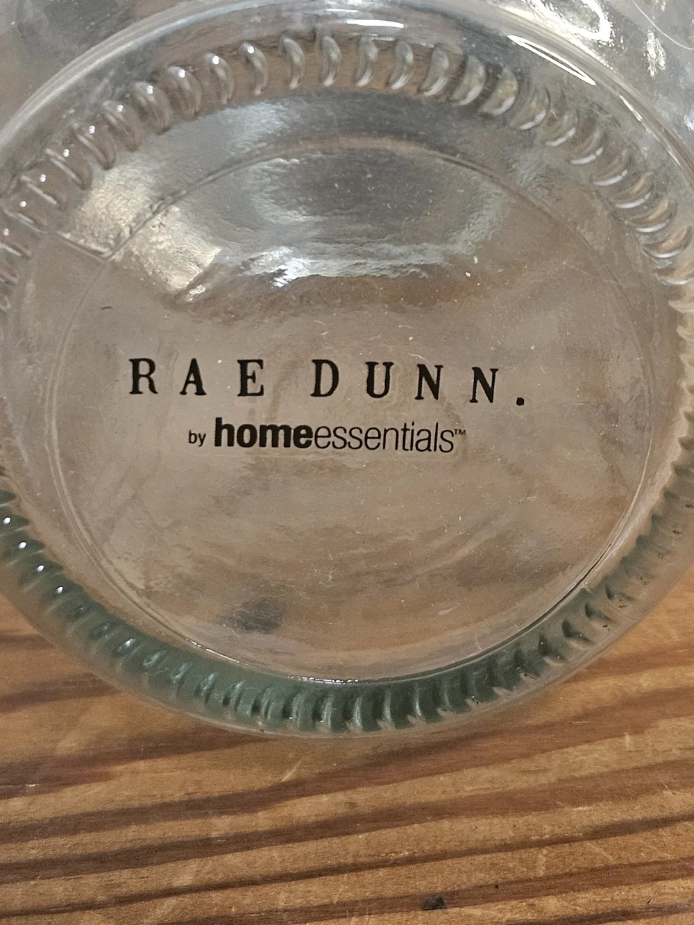 Rae Dunn Set of 3 Glass Jars in Wire Caddy - 